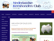 Tablet Screenshot of keeshondenclub.nl
